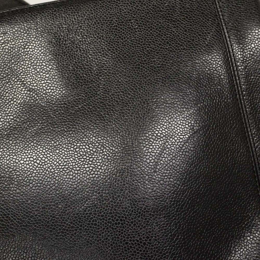 CHANEL Black Caviar Leather Tote Bag - Picture 8 of 12